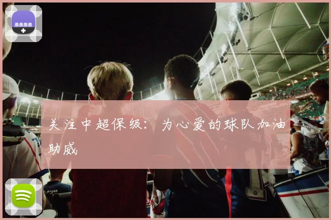 关注中超保级:为心爱的球队加油助威